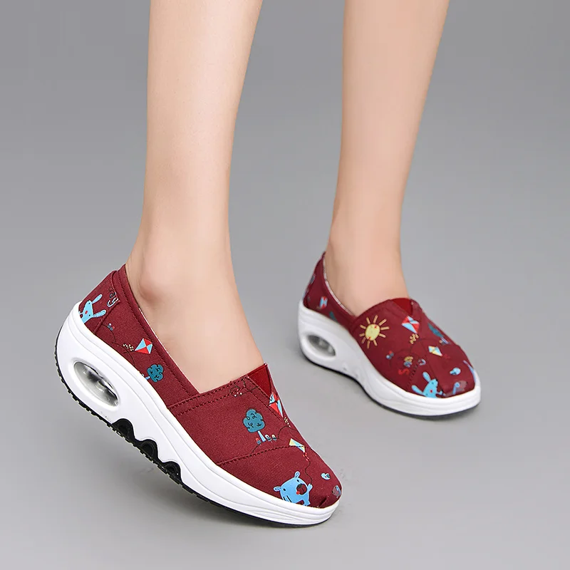 Удобные холщовые туфли повседневные женские эспадрильи Лоферы без шнуровки