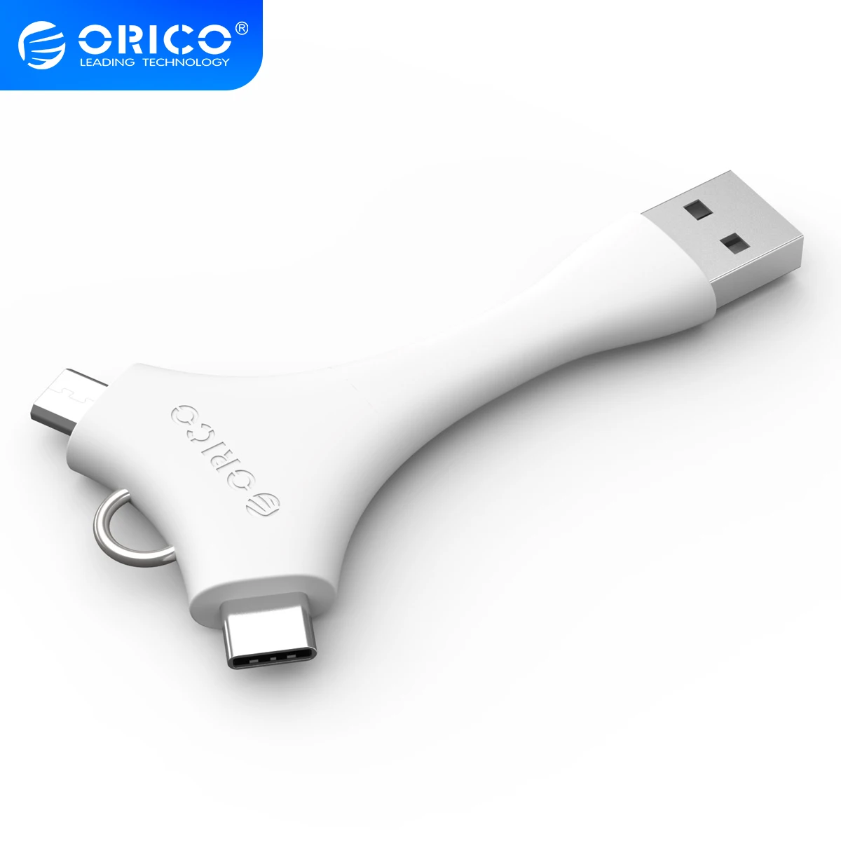 ORICO USB кабель с кольцом для ключей Micro B Тип C USB-C зарядные кабели Мобильный телефон