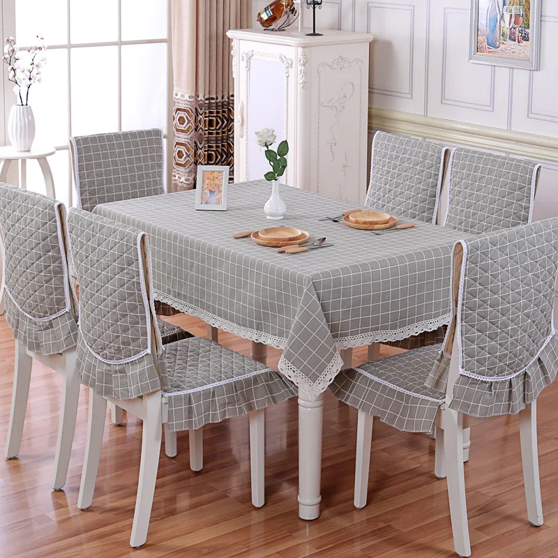 2/9/13 шт Клетчатый узор скатерть Набор стульев на банкетах и твердые Цвет анти
