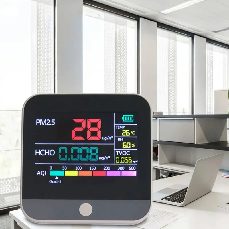 

2021 New PM2.5 Formaldehyde Detector Air Quality Monitor Dust Sensor LCD Pollution Tester