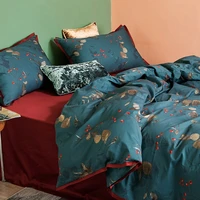 luxuri bedding set bed sheet duvet for home duvet cover set bed linen floral satin quilt cover queen king size
