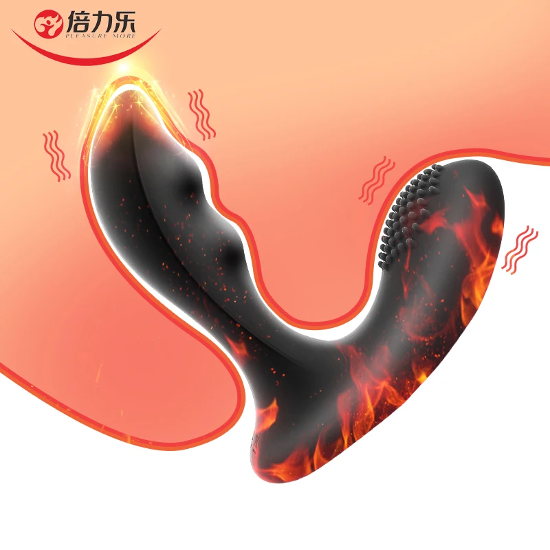 Мужской анальный вибратор с подогревом массаж простаты стимулятор мошонки