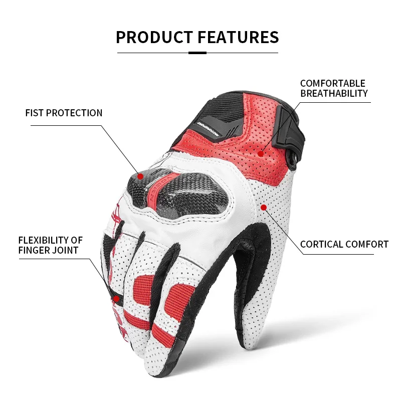 Новые 2019 мотоциклетные перчатки черные гоночные с сенсорным экраном Натуральные