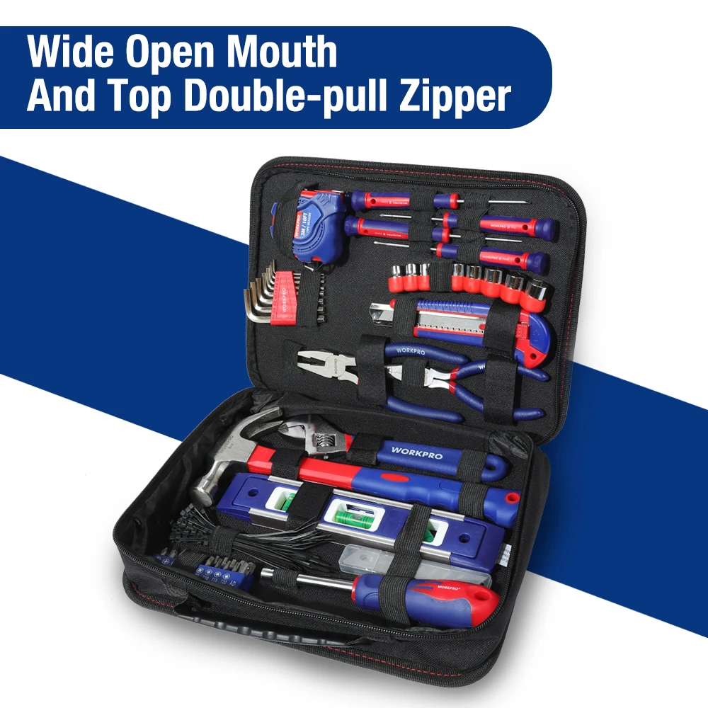 Набор инструментов WORKPRO 100 шт. для дома набор кухонных механических плоскогубцы