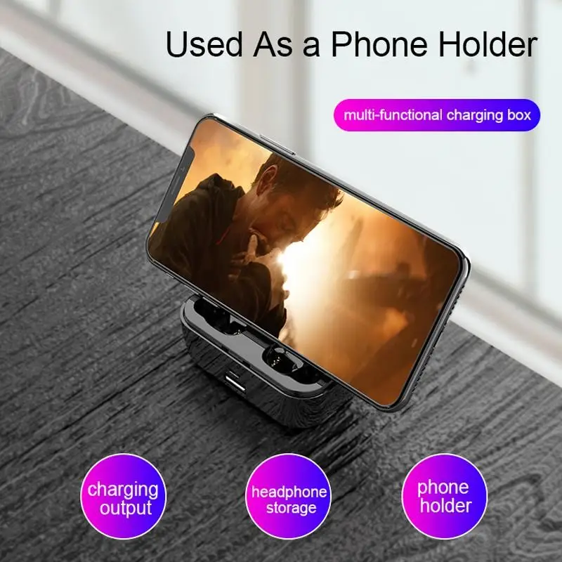 Bluetooth наушники G6S светодиодный быстрая Беспроводная зарядка регулятор громкости