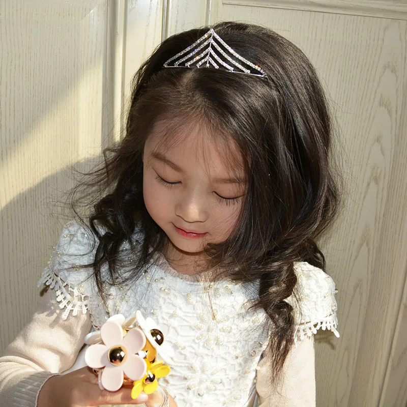 Роскошная Хрустальная корона из страз повязка на голову Принцесса Тиара девушки