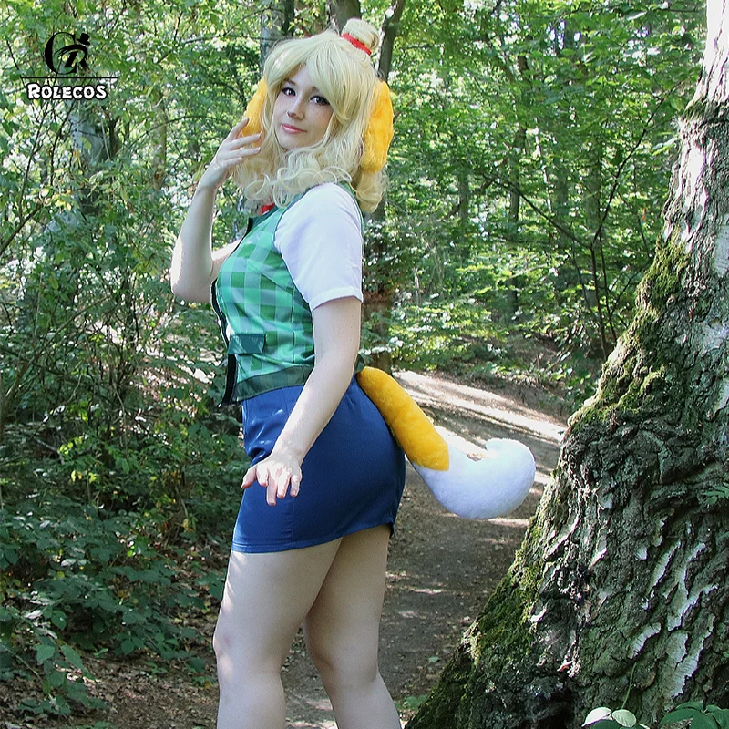 Костюм для косплея ROLECOS с аниме пересечение животных женский костюм изабеля