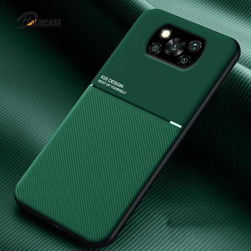 

Luxury Leather Case For Xiaomi Poco X3 Nfc M3 M2 F2 Pro Magnetic Car Holder Plate Cover For Mi Note 10 Lite Mi10T 11 A1 A2 A3