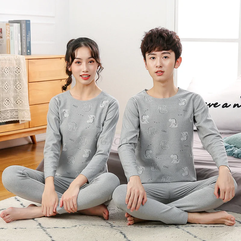 

Children's Thermal Underwear Sets Seamless Sleepwear For Boys Girls Family Matching Pajamas Mother Kids Clothes Velvet Nightwear