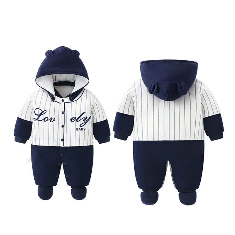 Детские зимние комбинезоны IYEAL хлопковый комбинезон для новорожденных плотный