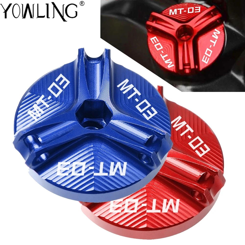 

M19*2.5 Motorcycle Engine Oil Filter Cup Plug Cover Screw motor accessories For yamaha MT-03 MT03 MT 03 2014 2015 2016 2017 2018