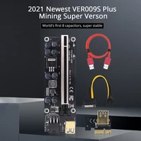 2021 newest ver 009s plus mining super verson usb 3 0 pci e riser card 009s express 1x 4x 8x 16x extender pcie riser adapter
