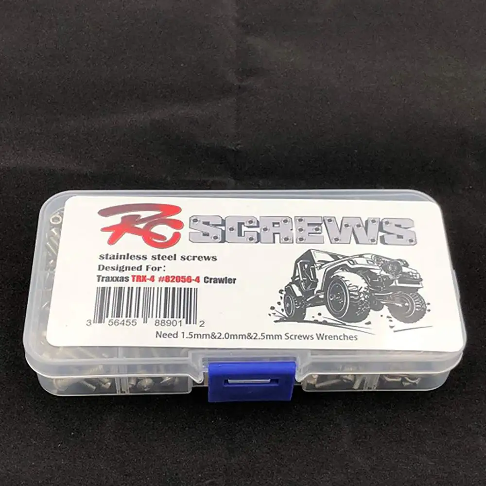 

Screw Box for TRX4 Tactical Edition 82056-4 Stainless Steel Screws RC Car Parts Radio Control Car Accessories