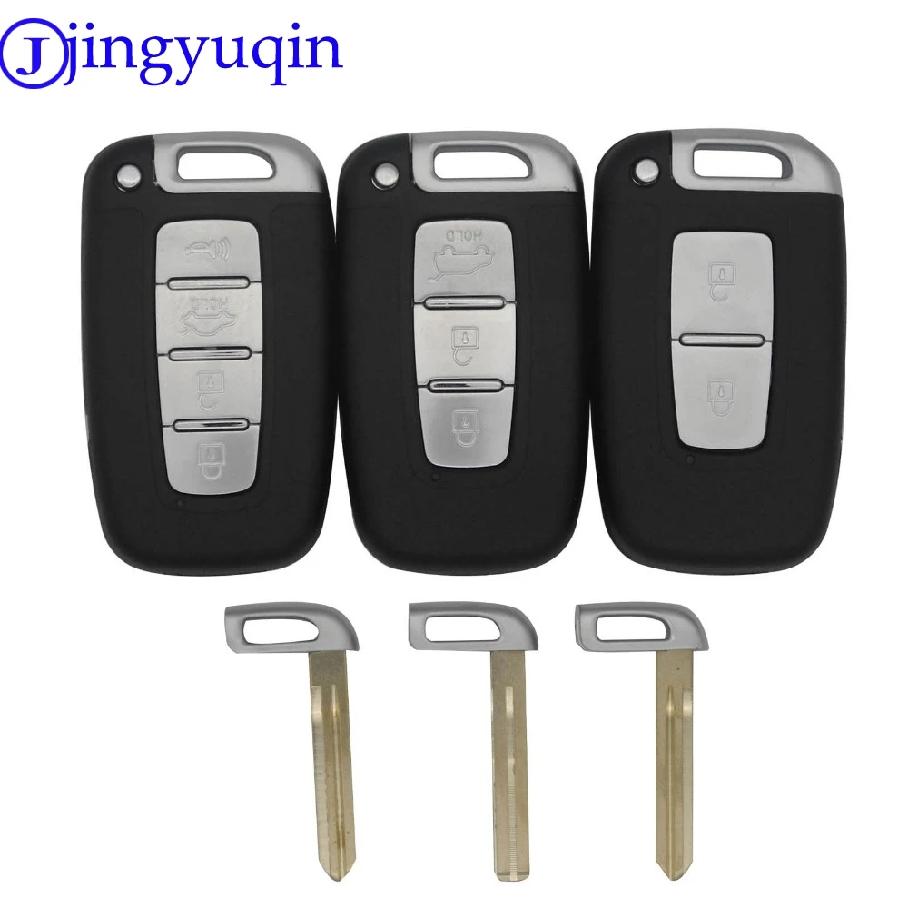 

Корпус дистанционного ключа 2/3/4B для Hyundai IX35 Sonata 8, Kia K2, K5, Sportage Forte, Замена Автомобильный смарт ключ-брелок с неразрезанным лезвием