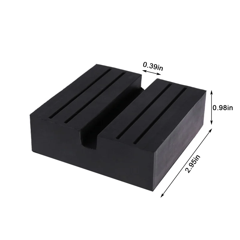 

Universal Brand New Car Rubber Square Slotted Frame Rail Floor Jack Guard Pad Adapter Vehicle Repair Tool