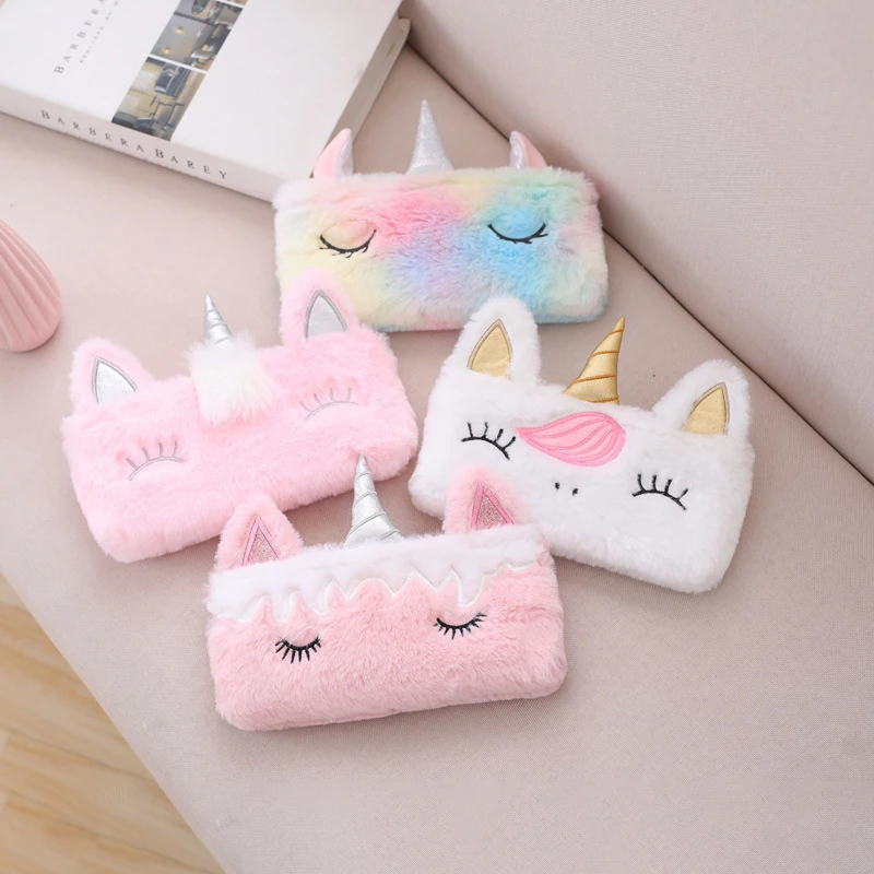

20cm Kawaii Unicorn Stuffed Plush Toy Animal Children's Key Coin Purse Cute Unicorns Toys Handbag Girl Birthday Gift