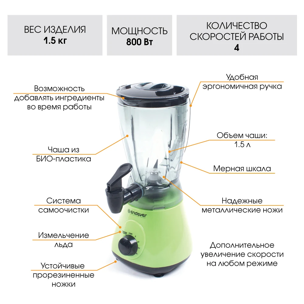 Блендер Endever Sigma 016 | Бытовая техника