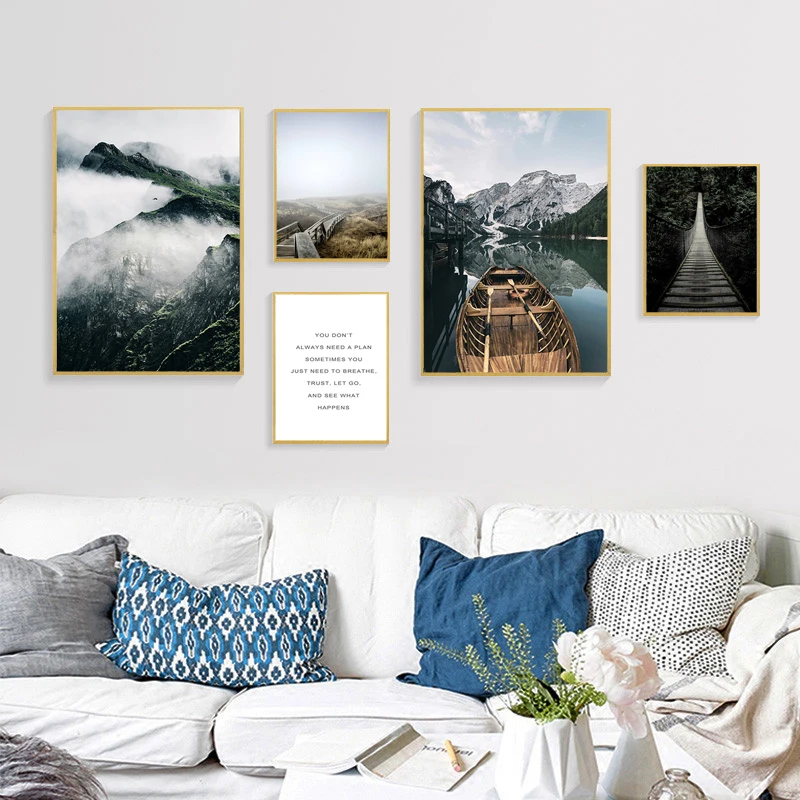 

Скандинавский стиль, искусственная печать, Настенная картина для гостиной, украшение для дома