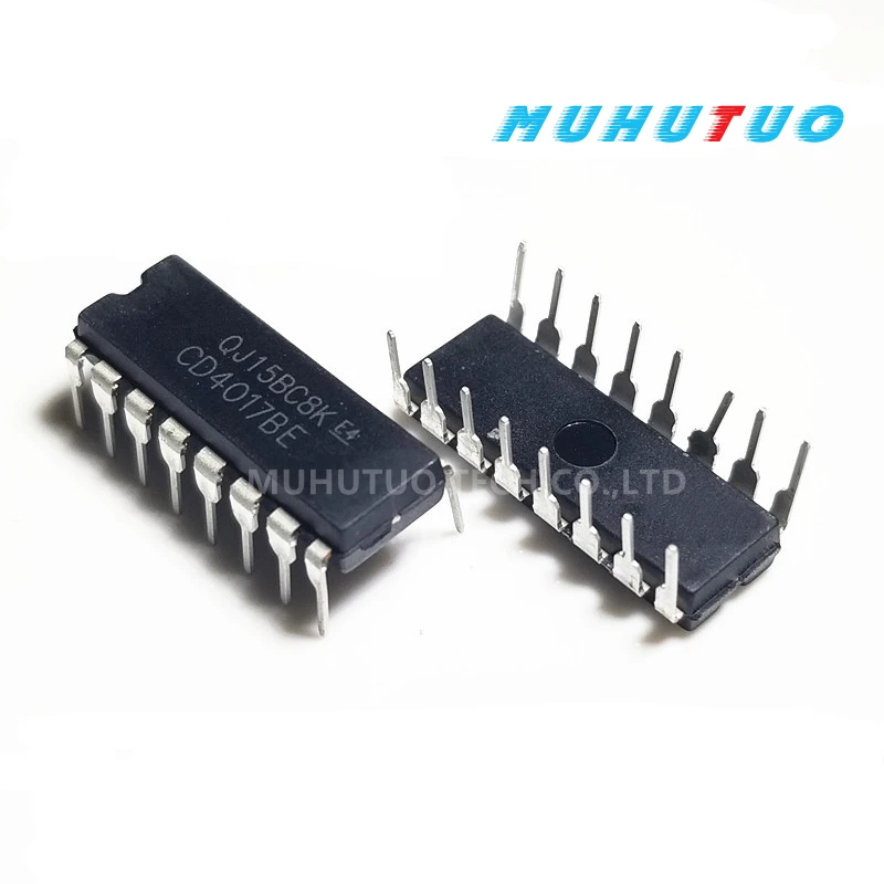

100PCS CD4017 CD4017BE CMOS counter/distributor directly into DIP16