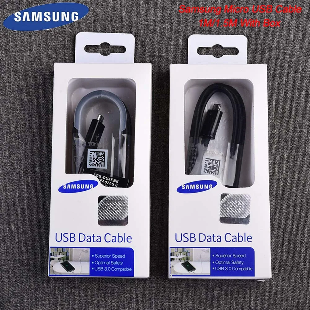 Оригинальный кабель Micro USB Samsung для быстрой зарядки и передачи данных 1 м/1 5 м с