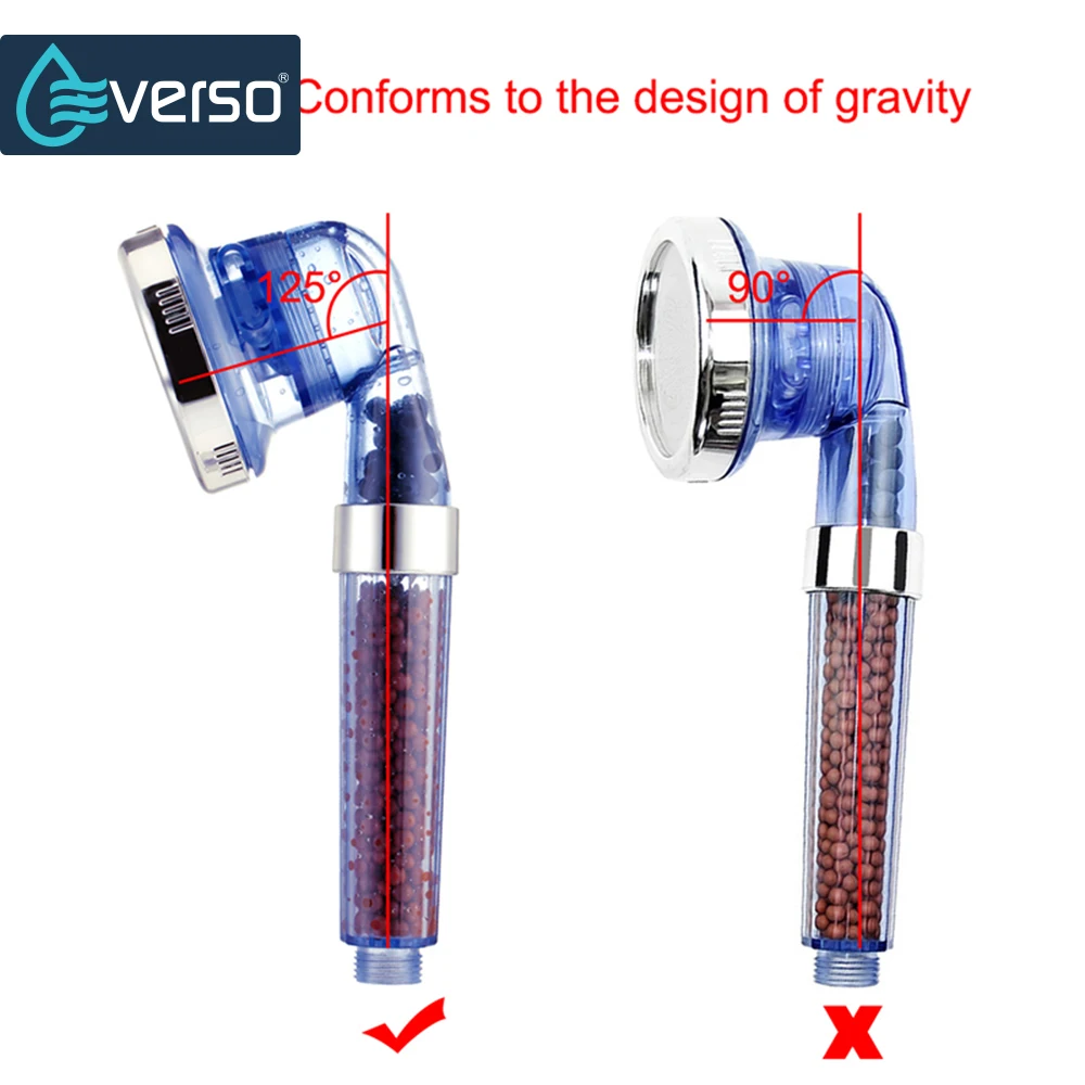 125 градусов 3 файла Ручной Душ Спа душ головка водосберегающая Замена душа |