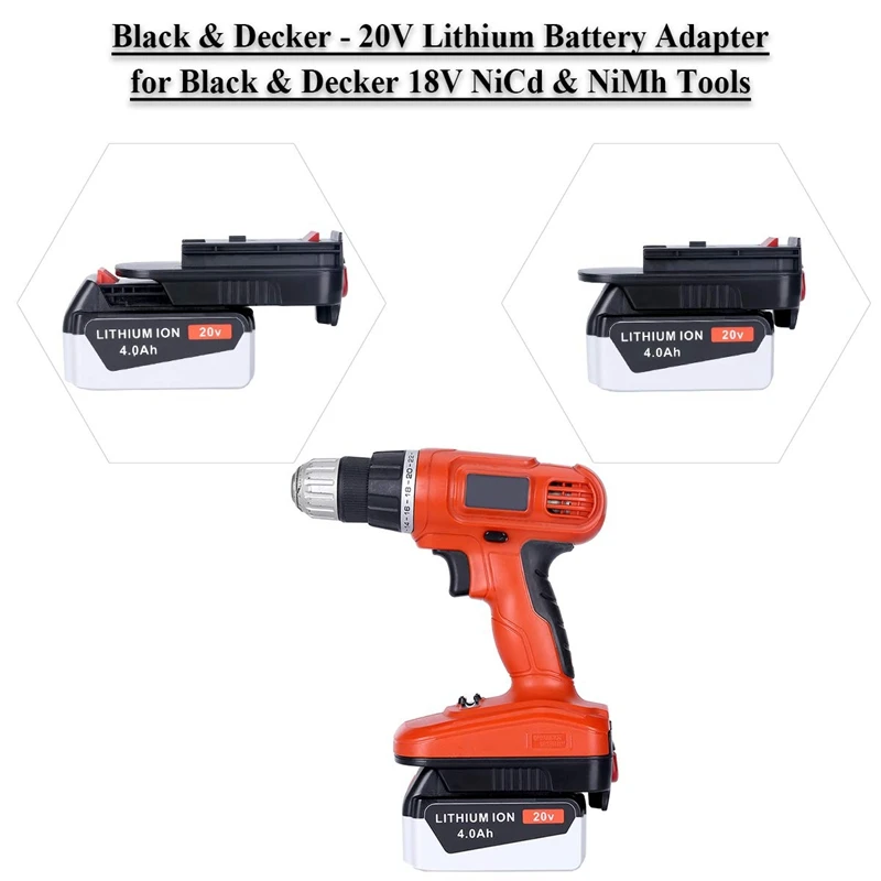 Адаптер для преобразования батареи FFYY-Hpa1820 20V для инструментов Black Decker/Stanley/Porter Cable Max Lithium Decker 18V Ni-M on.