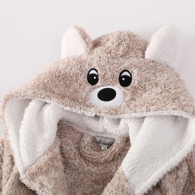 Новый Зимний банный халат для больших мальчиков Детская Фланелевая пижама с