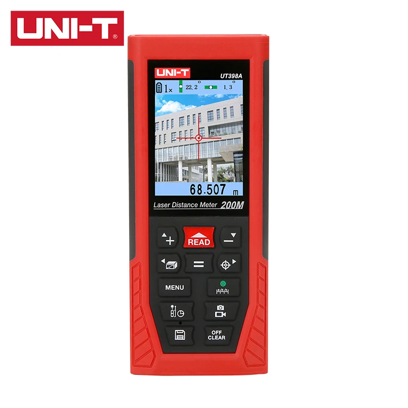 

UNI-T 200m Laser Rangefinder UT398A HD LCD Color Screen Display 4x Digital Zoom Eight Measurement Unit Options