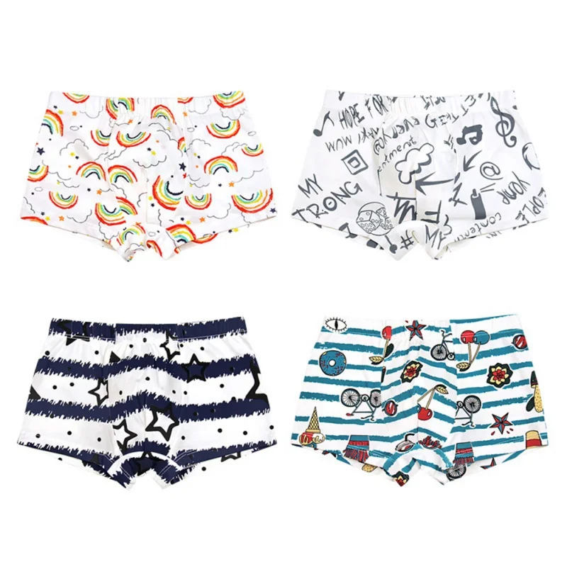 Нижнее белье для маленьких мальчиков Симпатичные хлопковые трусики модные