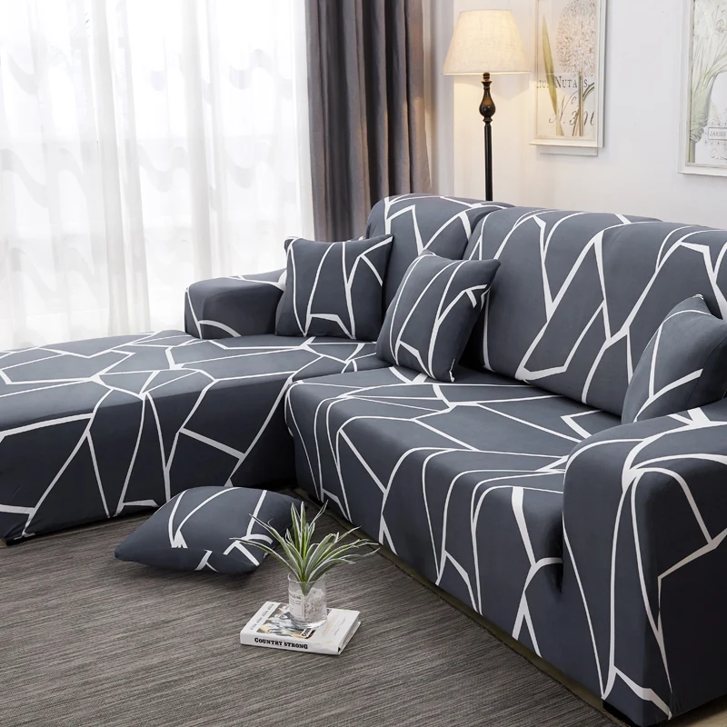 Новый L форма d мебель протектор покрывала для дивана стрейч полиэстер Loveseat