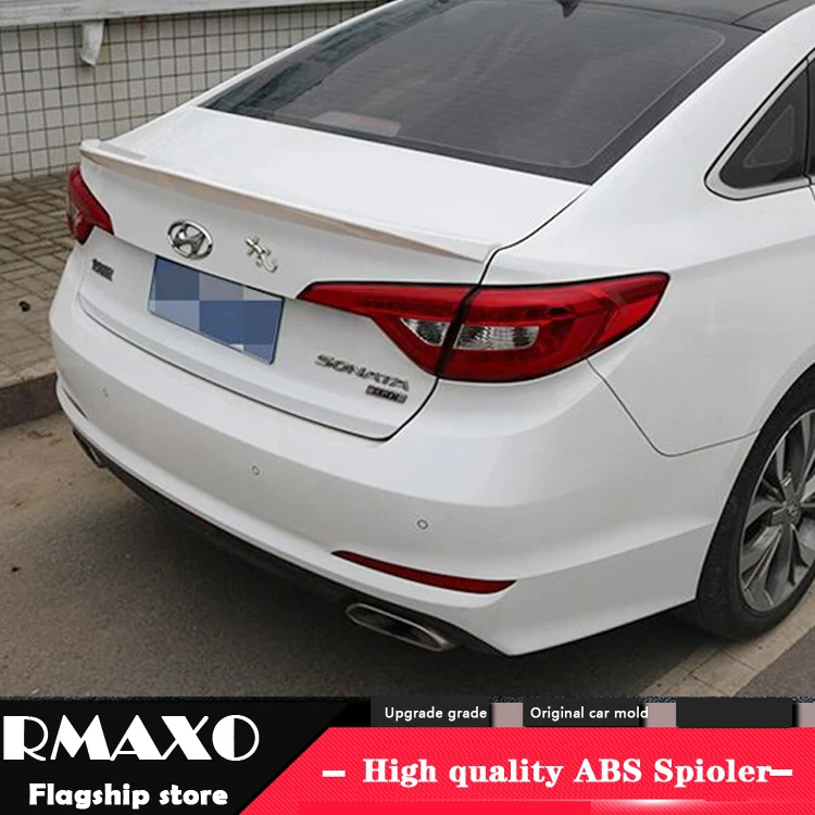 Спойлер для Hyundai Sonata 9 2016 2017 Высокое качество ABS Материал заднее крыло автомобиля