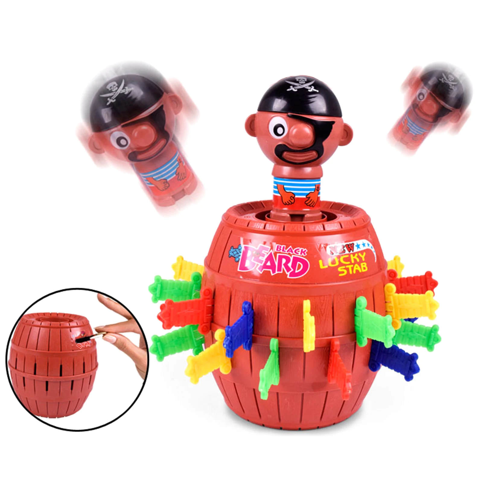 

Creativity Pirate Barrel Toy Set Desktop Toys Educational Interactive Desktop Game For Family Members To Play Games Beautifully