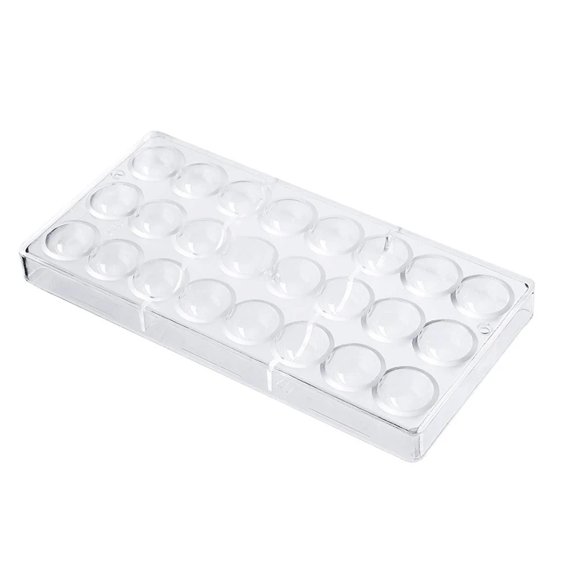 

24 Holes Semi Sphere Chocolate Mould Polycarbonate Chocolate Bar Mold Half Ball Candy Maker Mold Bakeware