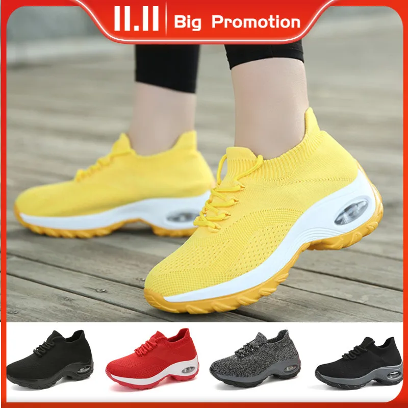 

NEW Women Flat Platform Shoes Popular Woman Sneakers for Women Breathable Mesh Tenis Ladies Shoes for Sock Sneakers Zapatillas