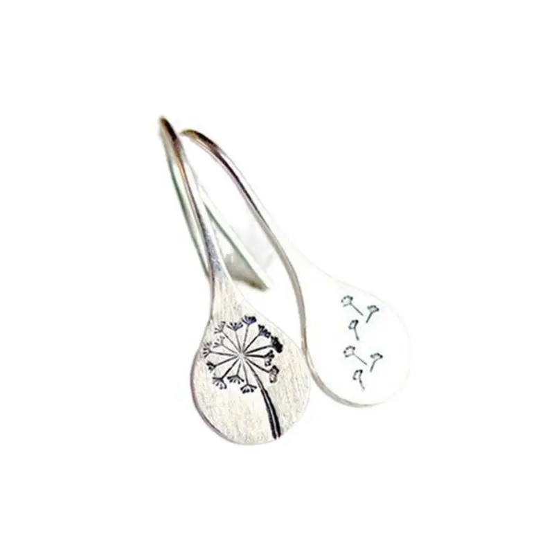 

Vintage Dandelion Asymmetric Women's Earrings 2021 Trend Simple Metal Flower Unusual Earrings Female Hanging Earrings Jewelry