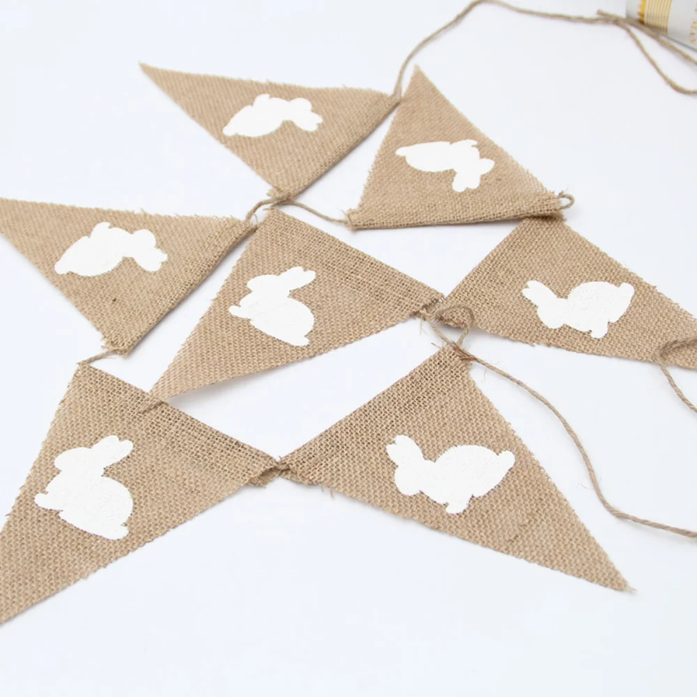 Семь кроликов счастливая Весенняя Пасха флаг Mabula карнавальные баннеры-кролики