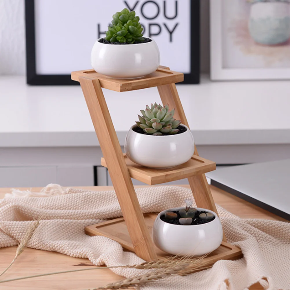 Полка для кактуса Простой декоративный набор горшков спальни контейнер цветов с