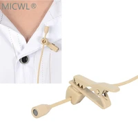 miniature hidden condenser tie lapel lavalier microphone for audio technica hirose 4pin plug skin black