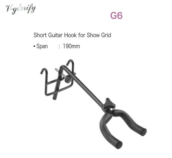 

high quality black Short Guitar Hook for show grid for G6 guitar