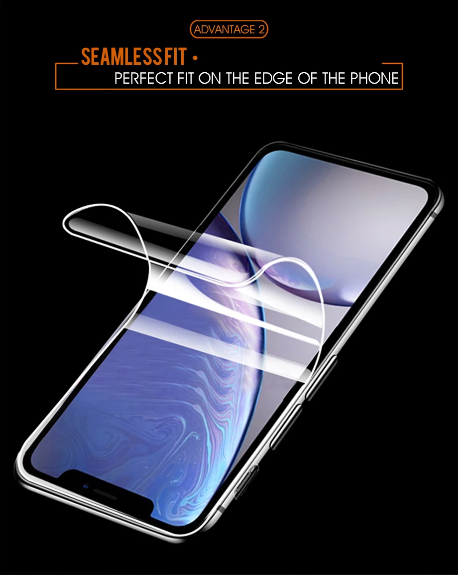 

2pcs/lot Hydrogel Film For iPhone13 7 8 Plus 6 6s Plus Screen Protector iPhone X XS XR XS Max 12 11 Pro Max Soft Protective Film