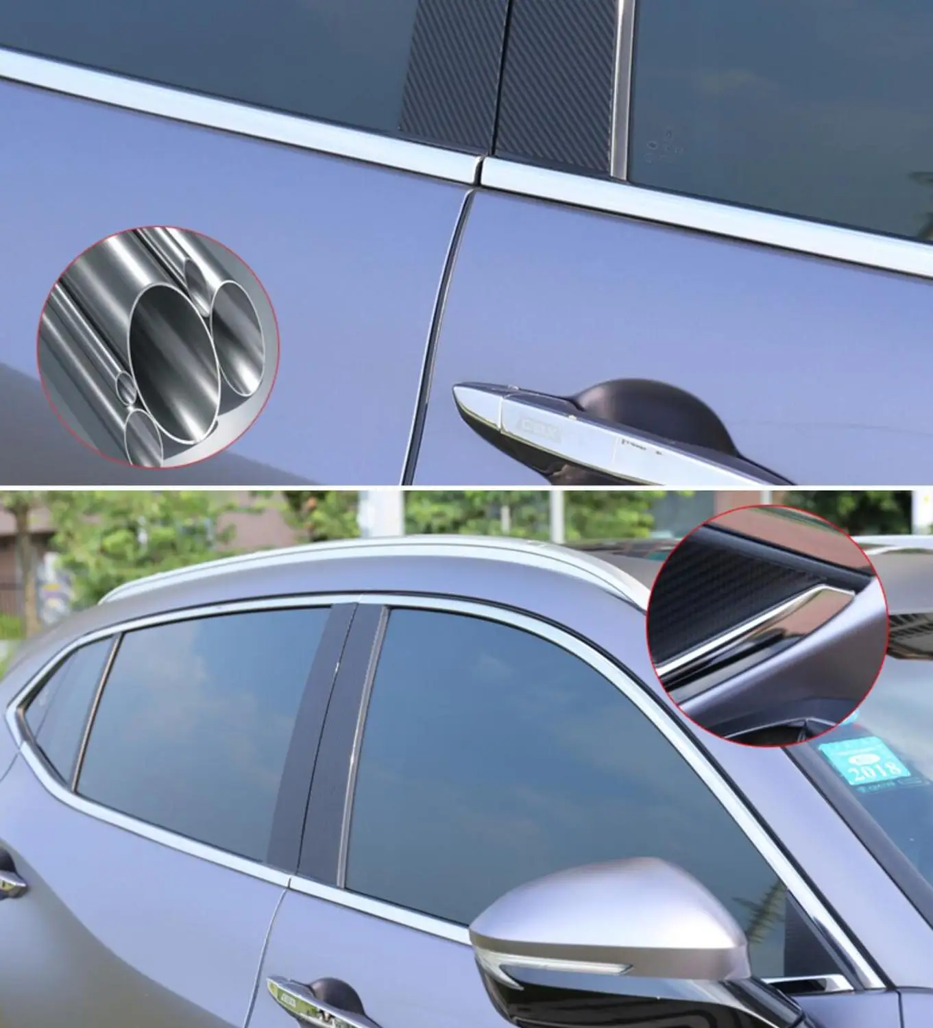 

Stainless steel Exterior Window Sill Lid Trims car accessories for Aucra CDX 2016 2017 2018 Car Styling