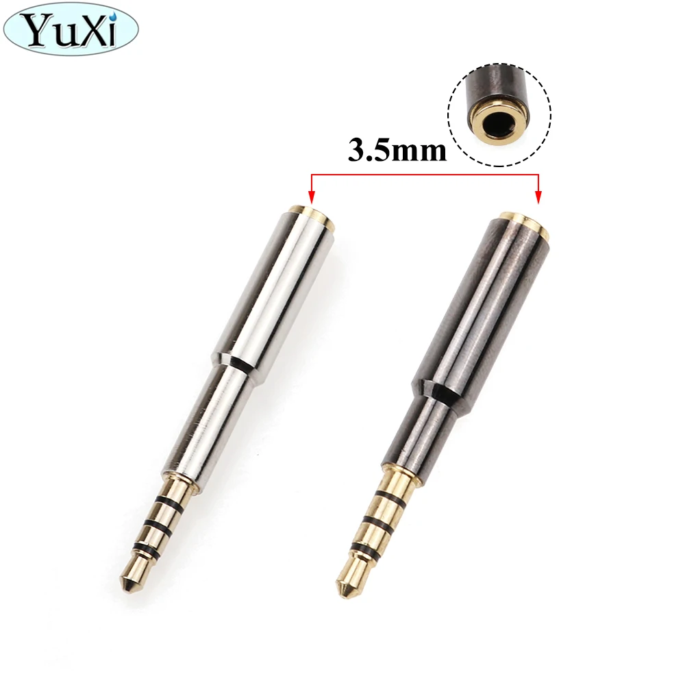 

YuXi Metal 3.5 mm Male to 3.5 mm Female audio Stereo Adapter Plug Converter Headphone jack For Earphone