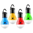 Портативный светодиодный светильник для палатки, 4 упаковки лампочек с зажимом для кемпинга, походов, рыбалки, урагана, отключения