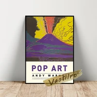 andy warhol museum exhibition poster pop art prints warhol vesuvius wall painting colour landscape wall picture idea gift
