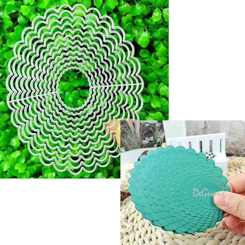 Овальная Базовая рамка подходит для рождественской металлической высечки