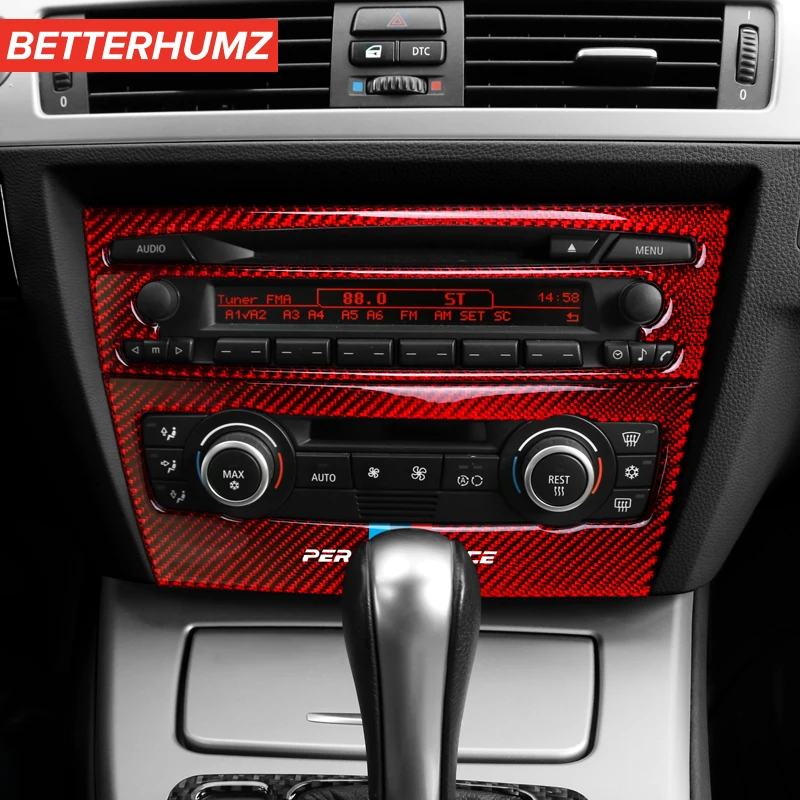 BETTERHUMZ для BMW E90 E92 E93 молдинги салона автомобиля из углеродного волокна