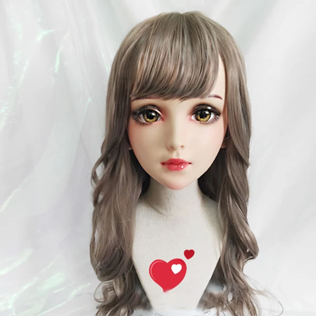 (Fei) женский сладкий девушка смолы половина головы кигуруми BJD глаза кроссдресс