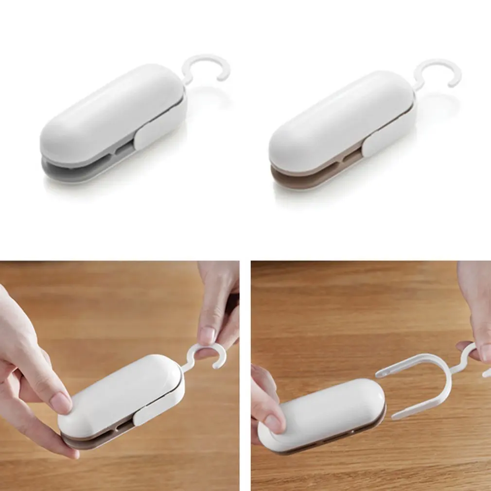Mini Portable Food Sealer Machine Handheld Snacks Packaging Vacuum Plastic Bag Heat Sealing Closing Capper | Безопасность и защита
