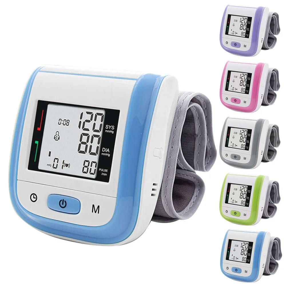 

Medical Wrist Tensiometro Digital Blood Pressure Heart Rate Health Monitor Tonometer Automatic Sphygmomanometer BP Cuff Meter