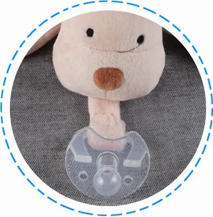 pacifier Для маленьких мальчиков и девочек, пустышка, цепь, зажим, плюшевые игрушки в виде животных, пустышка, держатель для сосок(в комплект не входит соска), 0-1 год - Цвет: pacifier